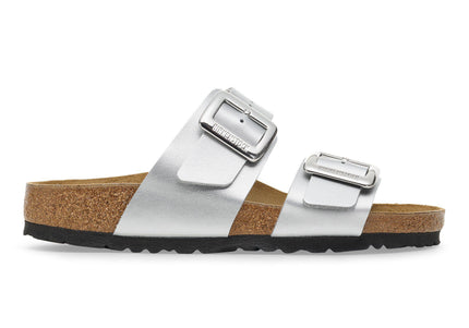 BIRKENSTOCK Sydney Luxe Buckle Birko-Flor Silver