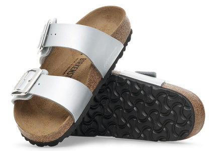 BIRKENSTOCK Sydney Luxe Buckle Birko-Flor Silver