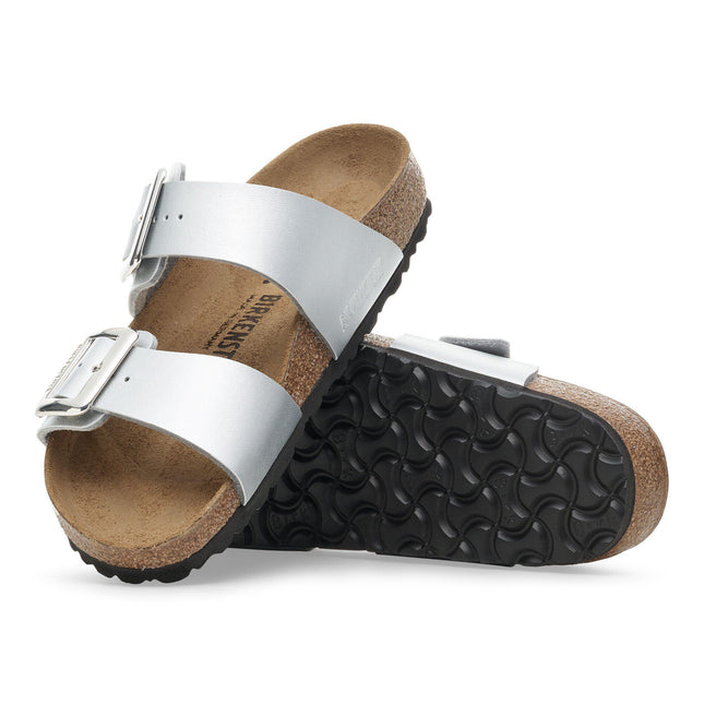 BIRKENSTOCK Sydney Luxe Buckle Birko-Flor Silver