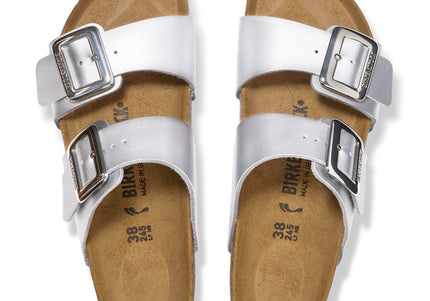BIRKENSTOCK Sydney Luxe Buckle Birko-Flor Silver