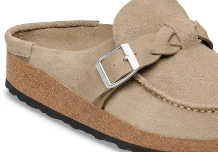 BIRKENSTOCK Buckley Braided Suede Leather Taupe