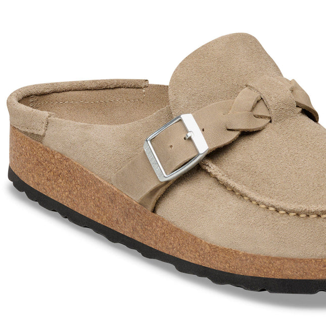 BIRKENSTOCK Buckley Braided Suede Leather Taupe