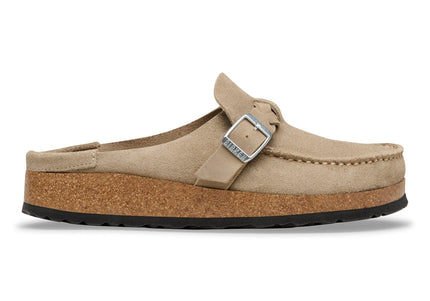 BIRKENSTOCK Buckley Braided Suede Leather Taupe