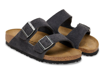 Arizona Suede Leather Charcoal - pair