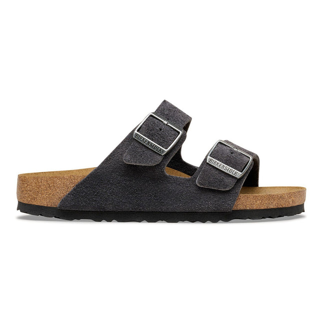 Arizona Suede Leather Charcoal - side
