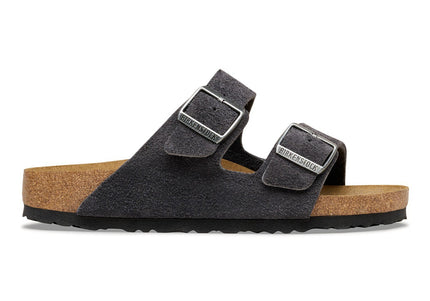 Arizona Suede Leather Charcoal - side