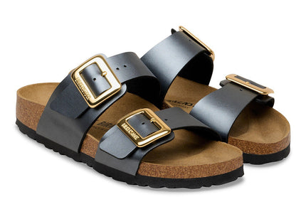 Sydney Luxe Buckle Birko-Flor Black - pair