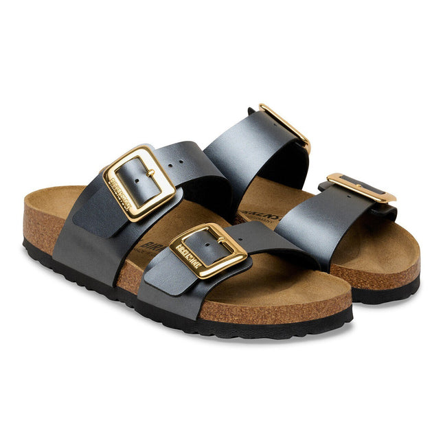 Sydney Luxe Buckle Birko-Flor Black - pair