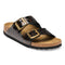 BIRKENSTOCK Arizona Leather Emboss Animal Black