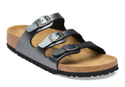 BIRKENSTOCK Florida Birko-Flor Metallic Black