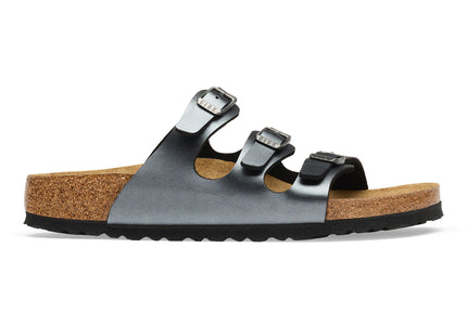 BIRKENSTOCK Florida Birko-Flor Metallic Black