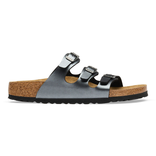 BIRKENSTOCK Florida Birko-Flor Metallic Black