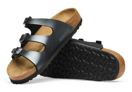 BIRKENSTOCK Florida Birko-Flor Metallic Black