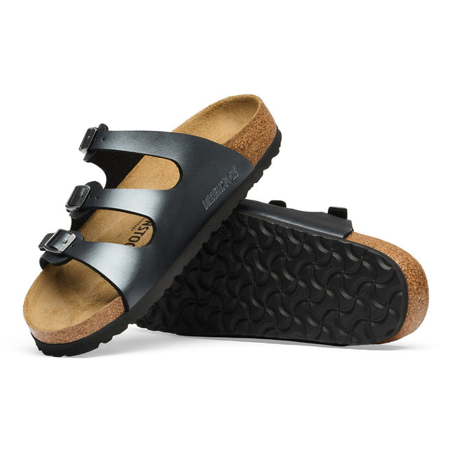 BIRKENSTOCK Florida Birko-Flor Metallic Black