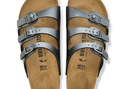 BIRKENSTOCK Florida Birko-Flor Metallic Black