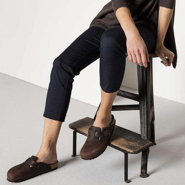 BIRKENSTOCK BOSTON SOFT FOOTBED UNISEX CLOGS Habana Narrow