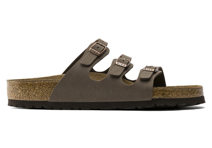 BIRKENSTOCK FLORIDA SFB BIRKIBUC WOMEN SANDALS - Mocha Regular