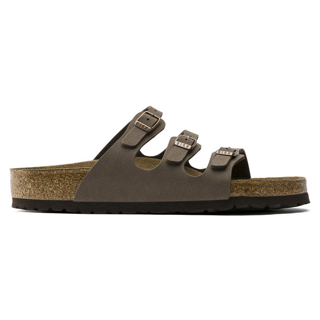 BIRKENSTOCK FLORIDA SFB BIRKIBUC WOMEN SANDALS - Mocha Regular