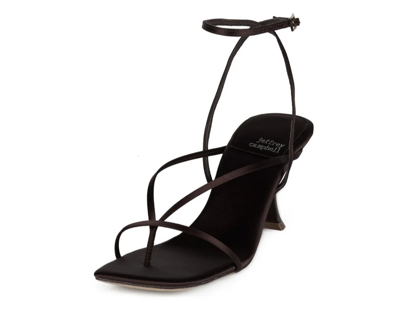 JEFFREY CAMPBELL FLUXX Women Heels - Dark Coffee Satin