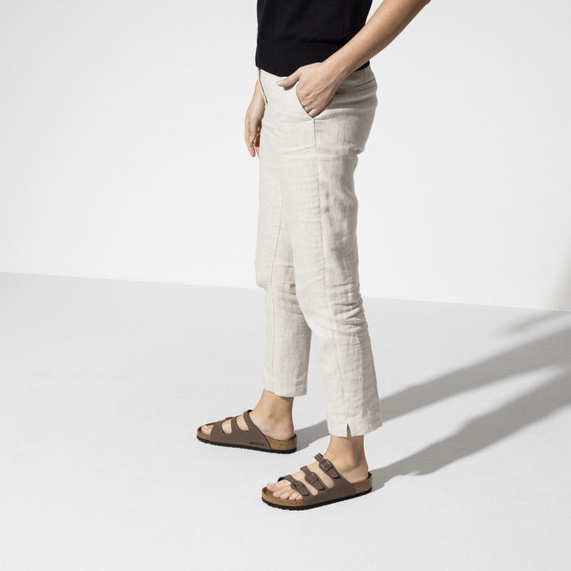 BIRKENSTOCK FLORIDA SFB BIRKIBUC WOMEN SANDALS - Mocha Regular