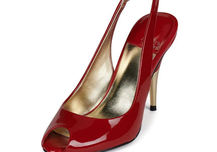 JEFFREY CAMPBELL CHARIS Women Heels - Red Patent Gold
