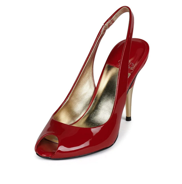 JEFFREY CAMPBELL CHARIS Women Heels - Red Patent Gold