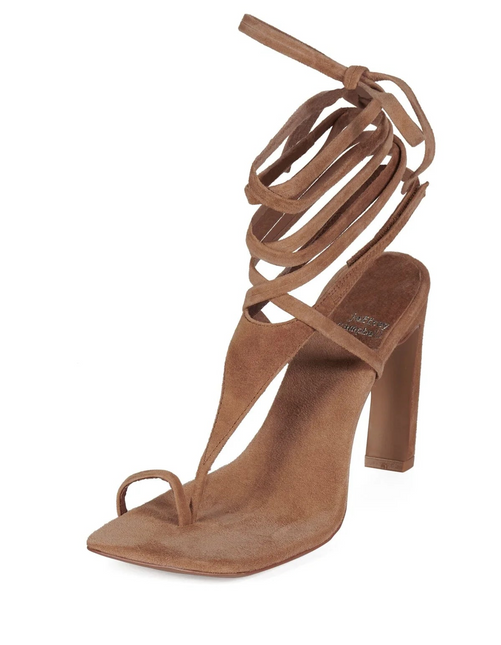JEFFREY CAMPBELL BON-BON Women Heels - Tan Suede