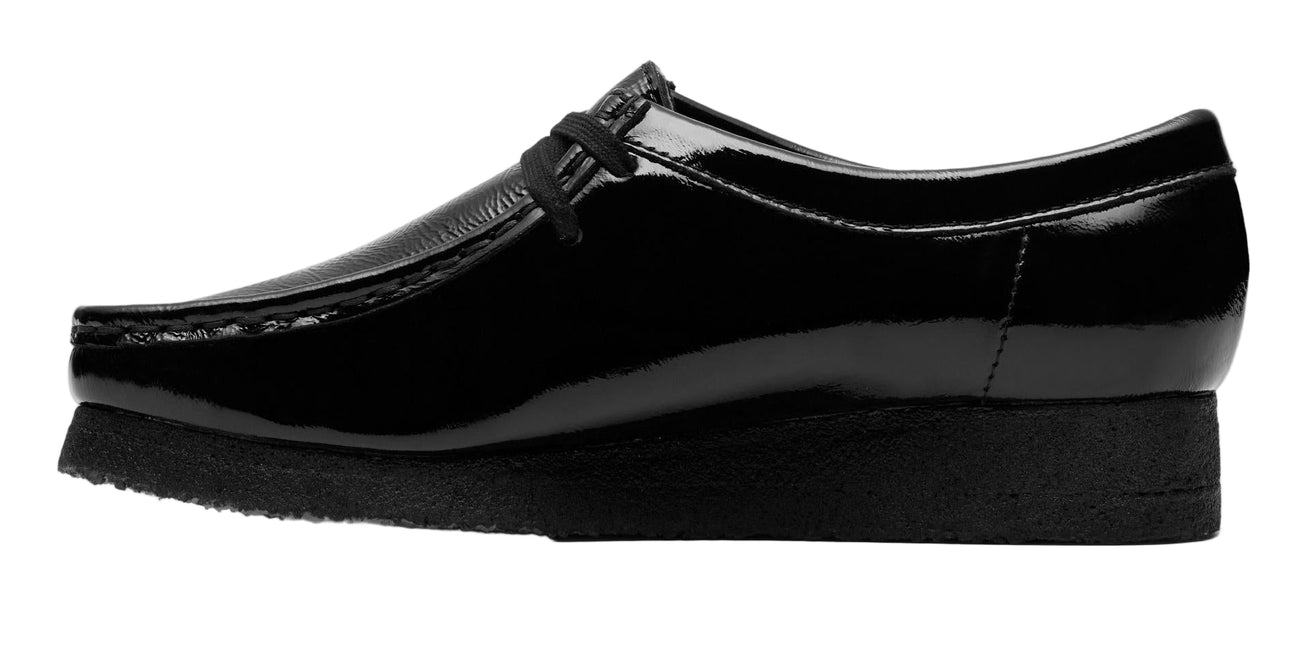 CLARKS ORIGINALS WALLABEE WOMEN SHOES - Black Patent