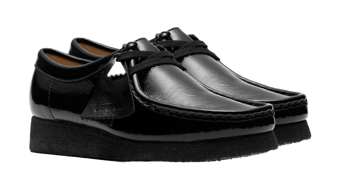 CLARKS ORIGINALS WALLABEE WOMEN SHOES - Black Patent