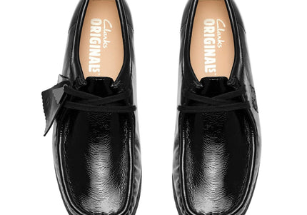 CLARKS ORIGINALS WALLABEE WOMEN SHOES - Black Patent