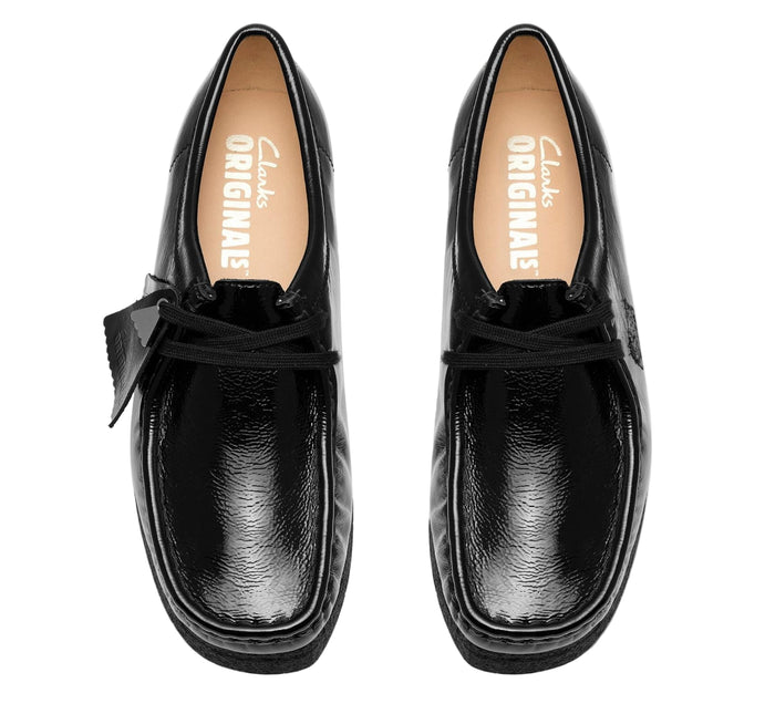 CLARKS ORIGINALS WALLABEE WOMEN SHOES - Black Patent