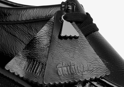 CLARKS ORIGINALS WALLABEE WOMEN SHOES - Black Patent