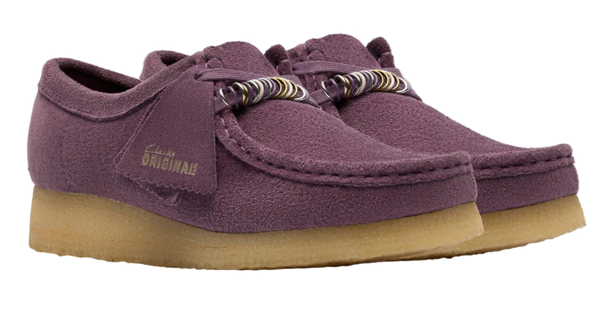 CLARKS ORIGINALS WALLABEE WOMEN SHOES - Plum Suede