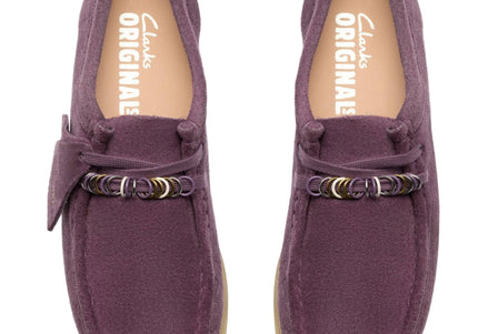 CLARKS ORIGINALS WALLABEE WOMEN SHOES - Plum Suede