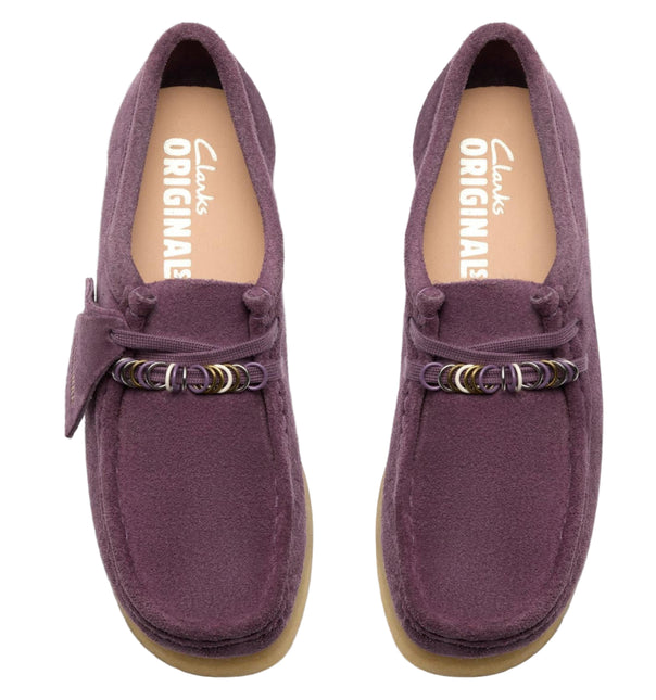 CLARKS ORIGINALS WALLABEE WOMEN SHOES - Plum Suede