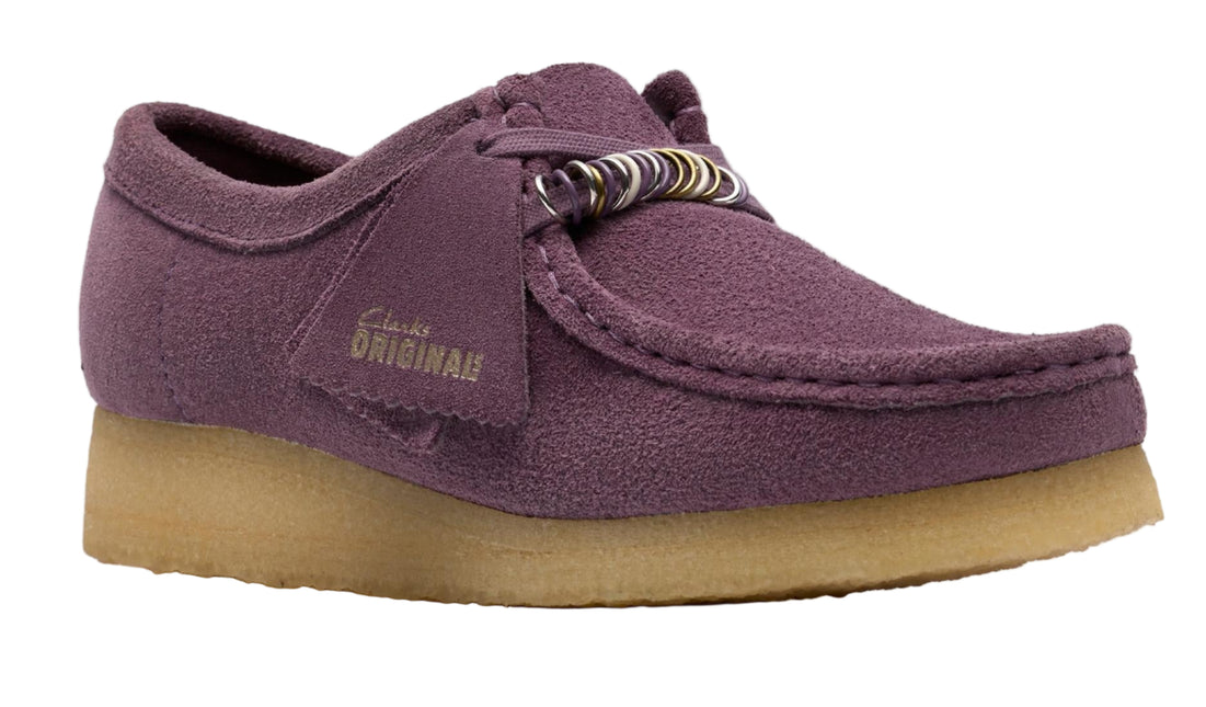 CLARKS ORIGINALS WALLABEE WOMEN SHOES - Plum Suede
