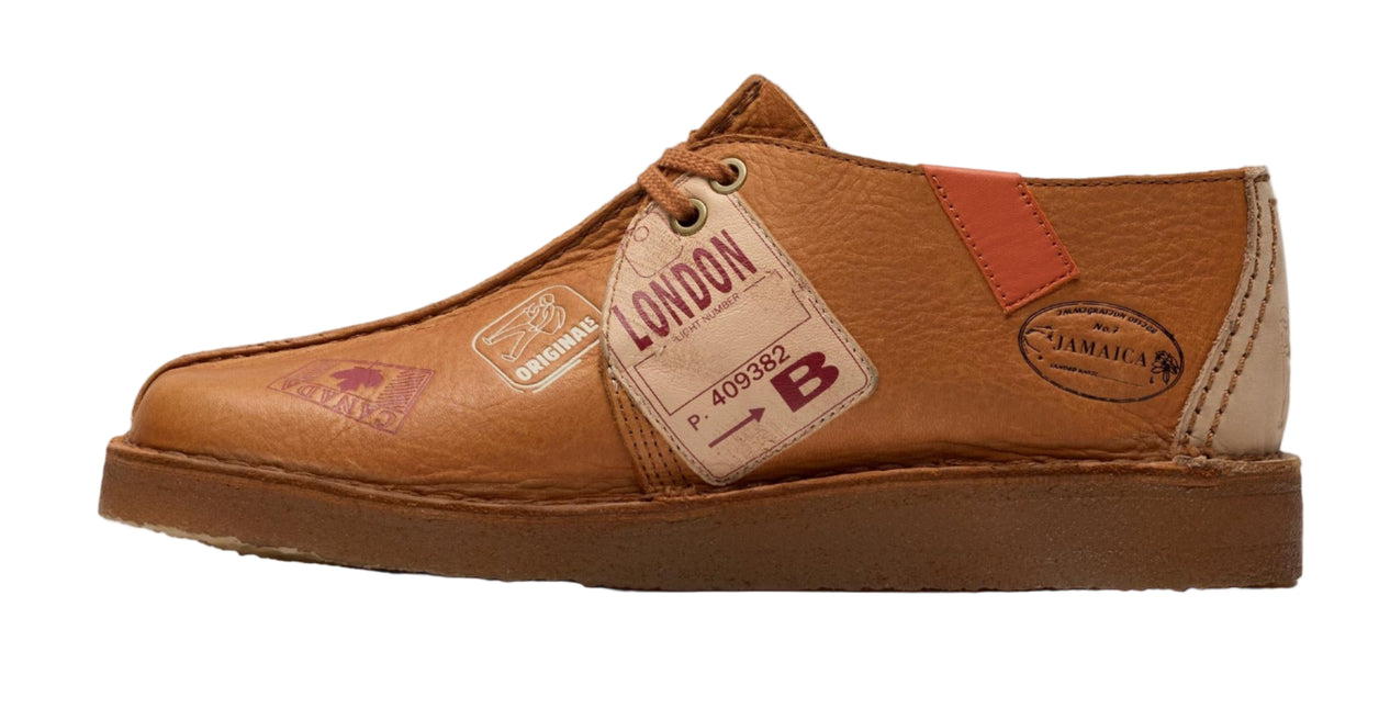 CLARKS ORIGINALS DESERT TRAVEL TREK MEN SHOES - Tan Interest