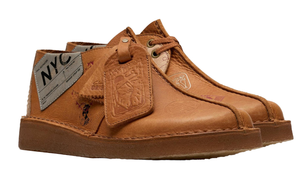 CLARKS ORIGINALS DESERT TRAVEL TREK MEN SHOES - Tan Interest