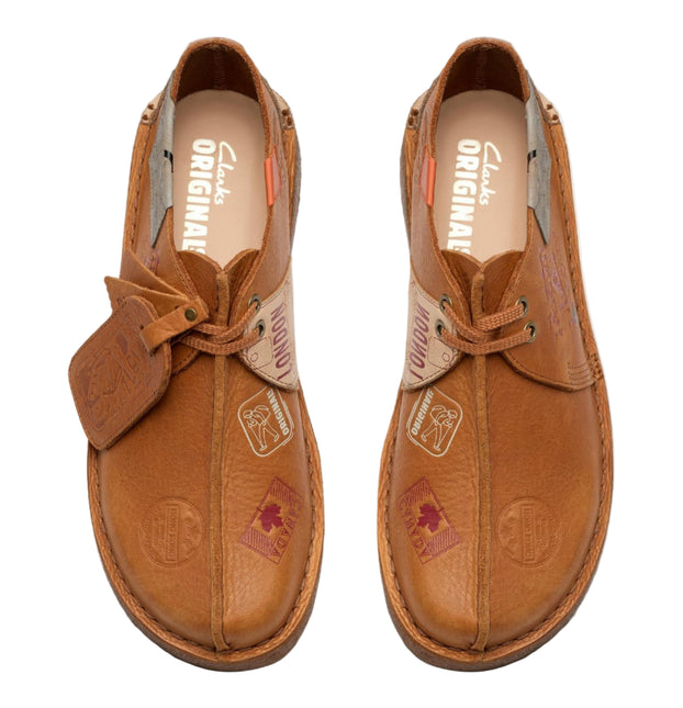 CLARKS ORIGINALS DESERT TRAVEL TREK MEN SHOES - Tan Interest