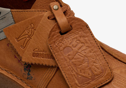 CLARKS ORIGINALS DESERT TRAVEL TREK MEN SHOES - Tan Interest