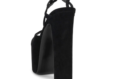 JEFFREY CAMPBELL EVER-LAST Women Heels - Black Suede