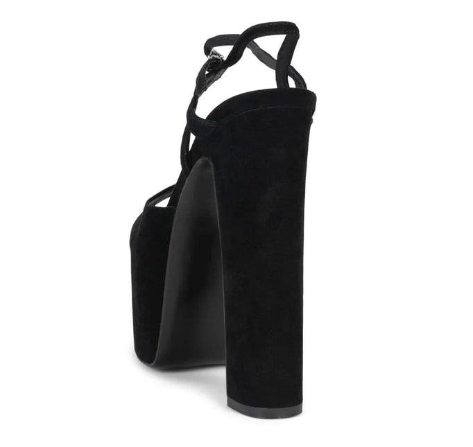 JEFFREY CAMPBELL EVER-LAST Women Heels - Black Suede