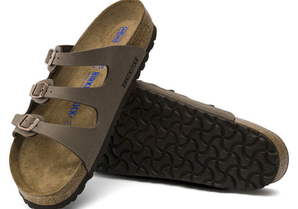 BIRKENSTOCK FLORIDA SFB BIRKIBUC WOMEN SANDALS - Mocha Regular