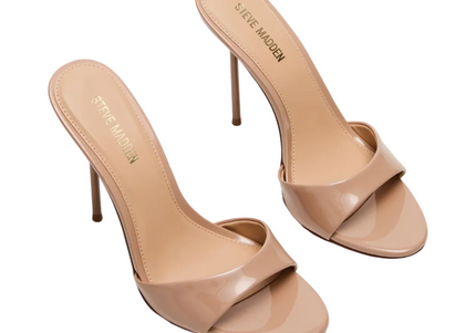 STEVE MADDEN DAVINA WOMEN MULES - Tan Patent