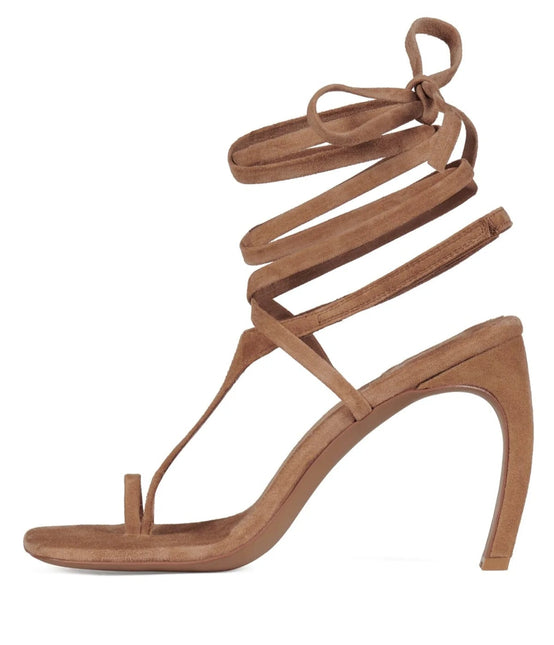 JEFFREY CAMPBELL BON-BON Women Heels - Tan Suede