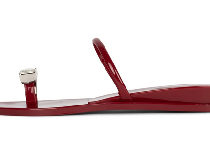 JEFFREY CAMPBELL BALIA Women Sandals - Red Shiny Clear