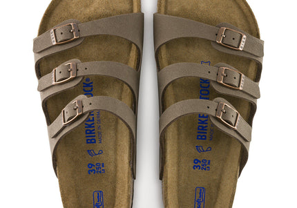 BIRKENSTOCK FLORIDA SFB BIRKIBUC WOMEN SANDALS - Mocha Regular