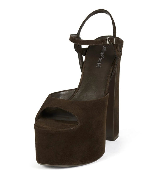 JEFFREY CAMPBELL EVER-LAST Women Heels - Espresso Suede