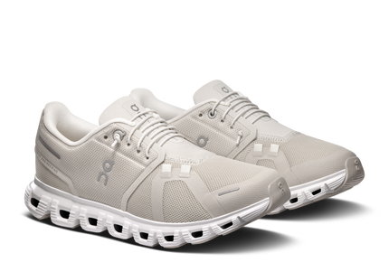 ON CLOUD 6 WOMEN SNEAKERS - Pearl/White