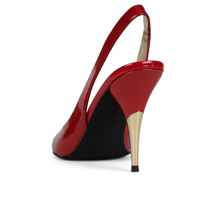 JEFFREY CAMPBELL CHARIS Women Heels - Red Patent Gold